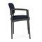 Lesro Lenox Steel Hip Chair Metal Frame, Charcoal, OH Navy Upholstery LS1161 - alternate 3